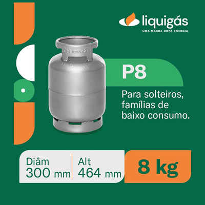 Gás de Cozinha - 08 Kg.